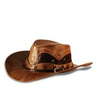 Sombrero cowboy piel marron