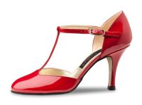 Zapato charol rojo elegante