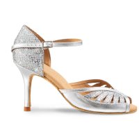 Zapato de novia elegante plata