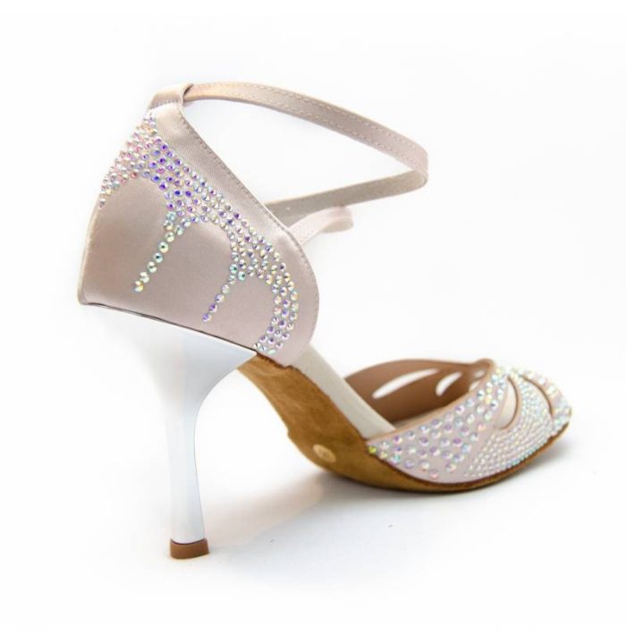 Zapatos de novia en raso con cristalitos
